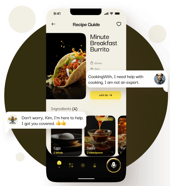 App preview with floating bubble